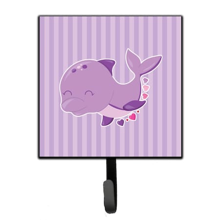 Carolines Treasures Purple Dolphin Leash or Key Holder BB7132SH4